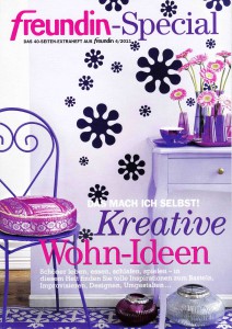 Frühling go! Unsere frischen Blumen schmücken den Titel des neuen Freundin kreativ-Specials.