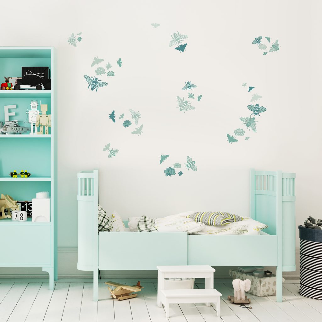 #annawand #biene #bienen #wandsticker #wandtattoos #kinderzimmer #maedchen #junge #babyzimmer #mint