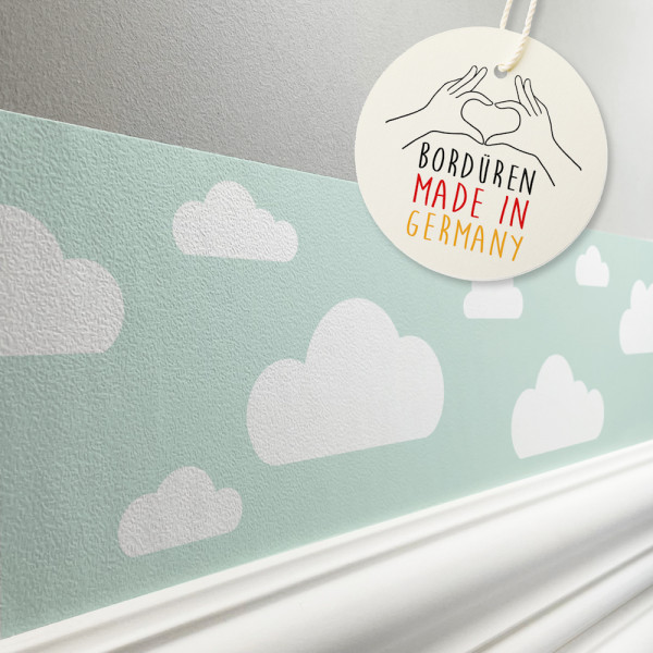 lovely label Wolken mint Himmel Bordüre Kinderzimmerbordüre Borte Tapetenbordüre Wanddeko Kinderzimmer Wanddeko Babyzimmer Wandbordüre Tapete Wandtatoo Wandsticker Poster Wand.jpg