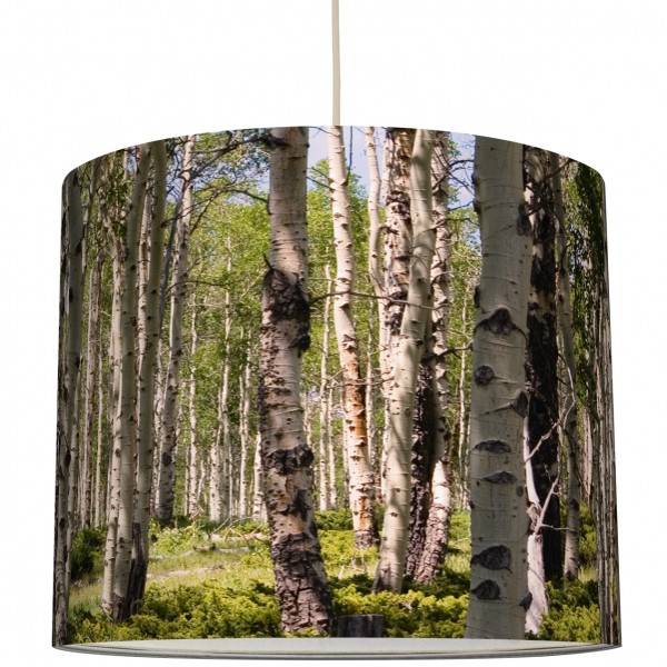 anna wand Deckenlampe, Hängelampe „Wald Birke” - Grün