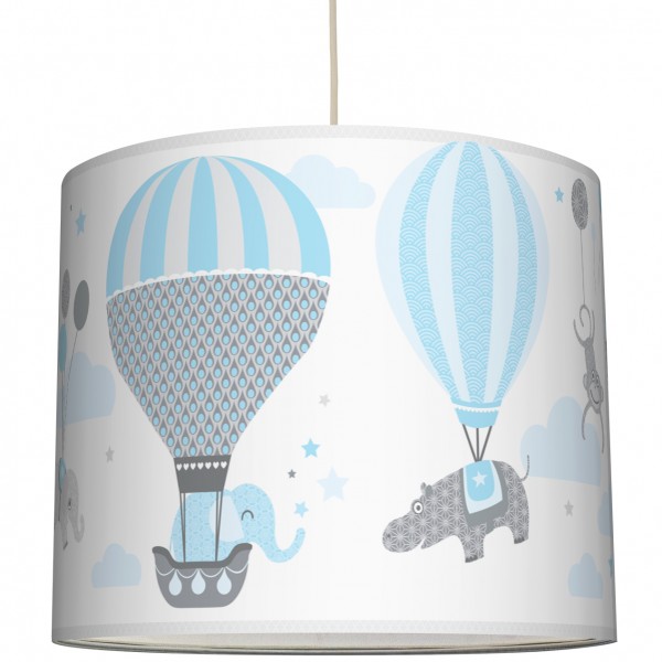 anna wand Deckenlampe, Hängelampe „Heißluftballon” - Blau/Grau